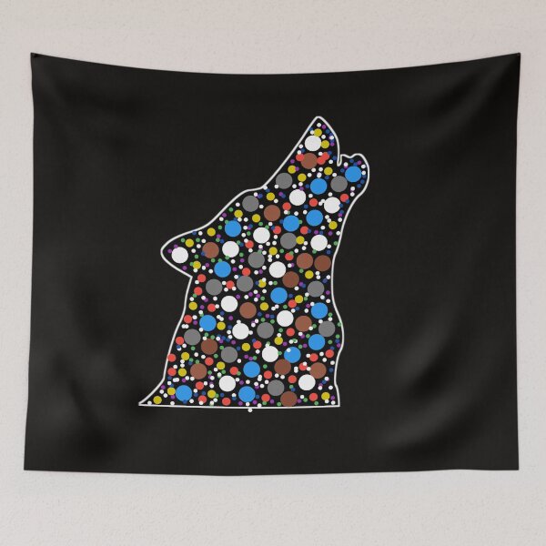 Item preview, Funny wolf polka dot ,wolf polka dot pattern designed and sold by Itaxi.