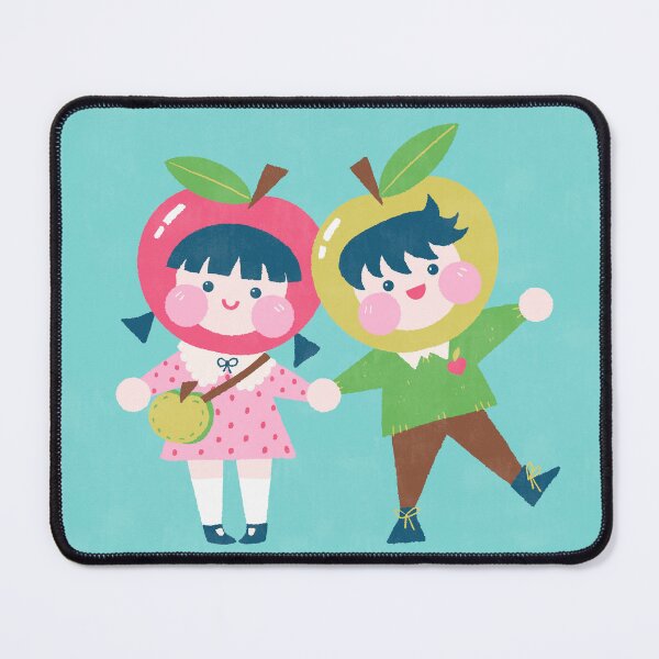 Item preview, red apple + green apple designed and sold by yosiesquiggles.