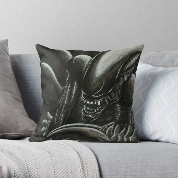 Alien Ink Fan Art Throw Pillow