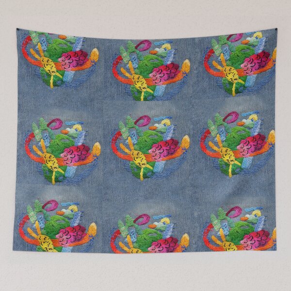 Item preview, abstract embroidery designed and sold by embroiderrred.