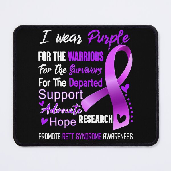 Item preview, Rett Syndrome Awareness I Wear Purple For Rett Syndrome Awareness Support Rett Syndrome Warrior Gifts designed and sold by IleneDuBuque.