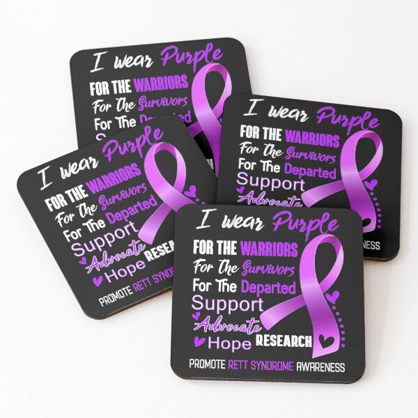 Item preview, Rett Syndrome Awareness I Wear Purple For Rett Syndrome Awareness Support Rett Syndrome Warrior Gifts designed and sold by IleneDuBuque.