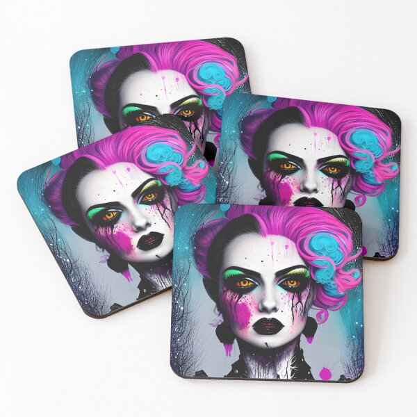 Item preview, Painted Goth Girl designed and sold by GothicArtistry.