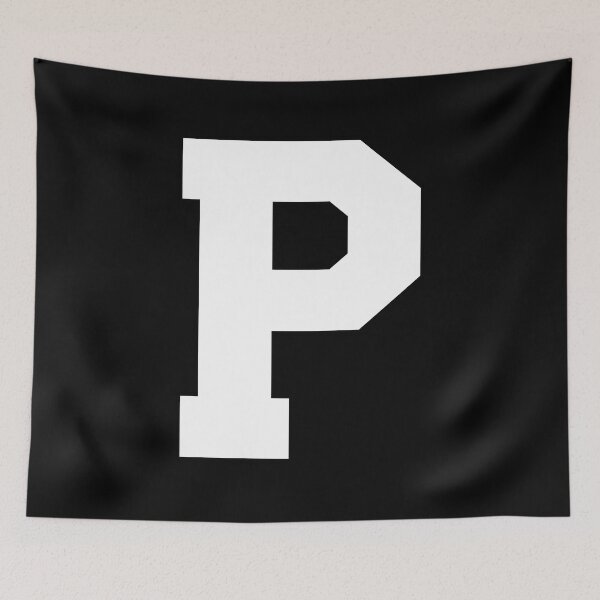Item preview, Alphabet, White P, Sports letter P designed and sold by TheCultStuff.