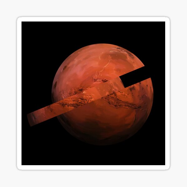 A Slice Of Mars Sticker
