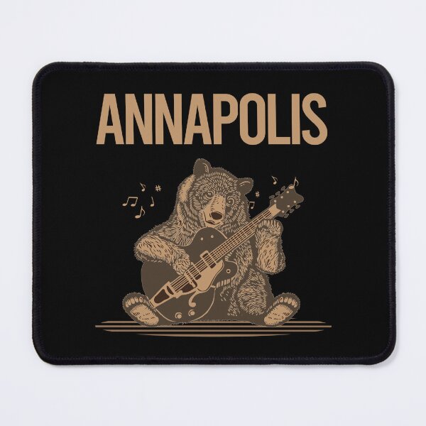 Item preview, Bear With Guitar Annapolis designed and sold by BloodMoneyTwit.