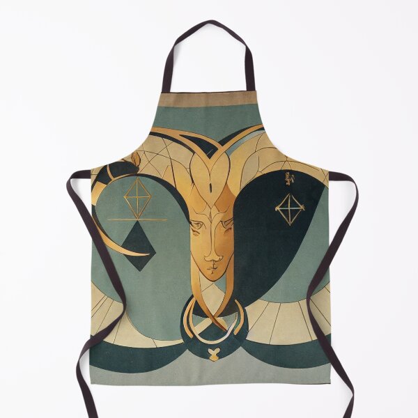 Item preview, A sign for Aries in Art Deco style designed and sold by apprenticebk.