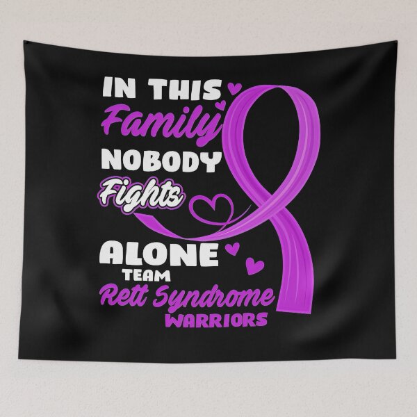 Item preview, Rett Syndrome Awareness In This Family Nobody Fights Alone Team Rett Syndrome Warriors designed and sold by IleneDuBuque.
