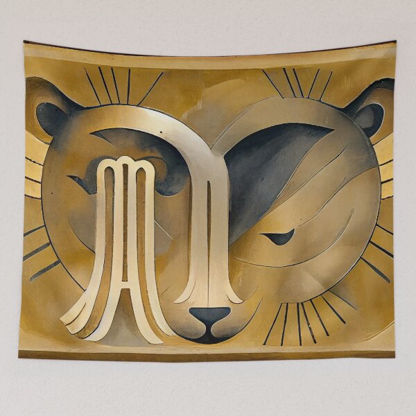 Item preview, Art Deco poster for a Leo designed and sold by apprenticebk.