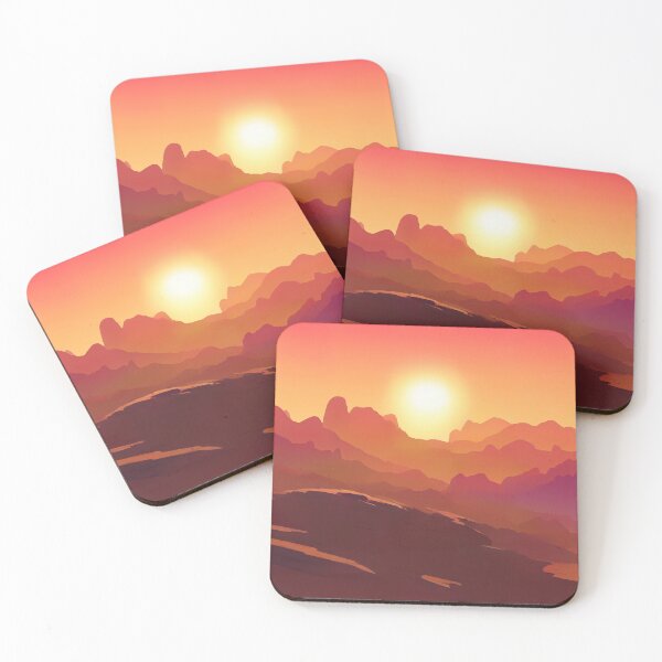 Item preview, Red Planet Landscape designed and sold by inksawakening.