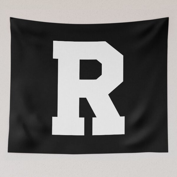 Item preview,  Alphabet, White R, Sports letter R designed and sold by TheCultStuff.