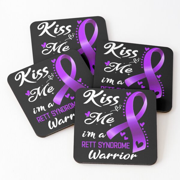 Item preview, Rett Syndrome Awareness Kiss Me I'm A Rett Syndrome Warrior Support Rett Syndrome Awareness Gifts designed and sold by IleneDuBuque.