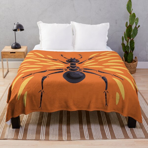 Item preview, Abstract Winged Ant Fiery Orange designed and sold by Boriana Giormova.