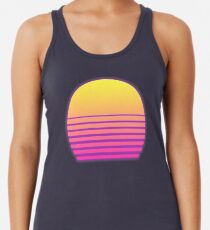 Synthwave Sun Racerback Tank Top