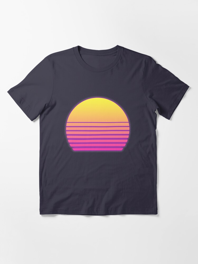 Alternate view of Synthwave Sun Essential T-Shirt