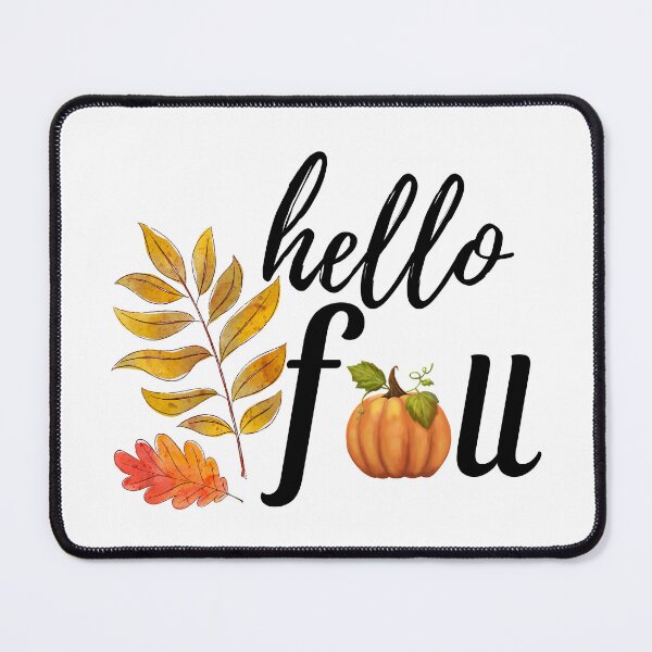 Item preview, Hello Fall - Autumn, Pumpkin, Twig and Leaves designed and sold by MyArt23.