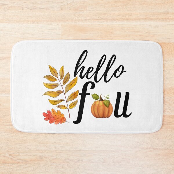 Item preview, Hello Fall - Autumn, Pumpkin, Twig and Leaves designed and sold by MyArt23.