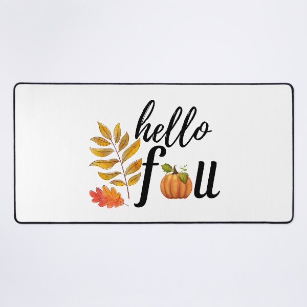 Item preview, Hello Fall - Autumn, Pumpkin, Twig and Leaves designed and sold by MyArt23.