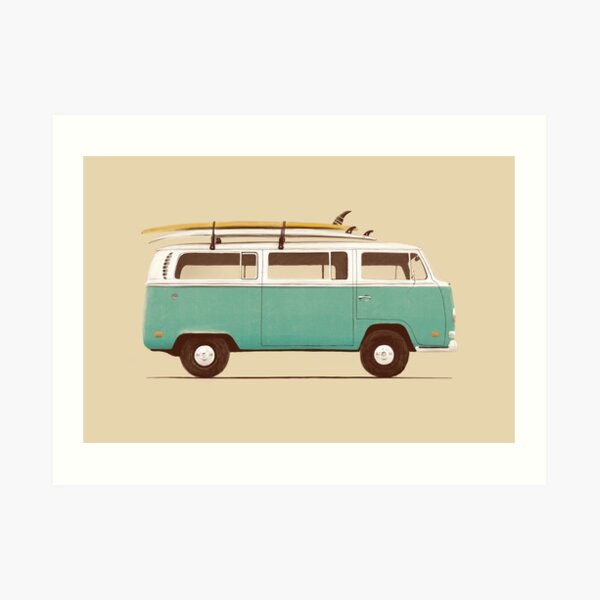 Blue Van Art Print