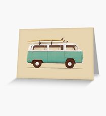 Blue Van Greeting Card