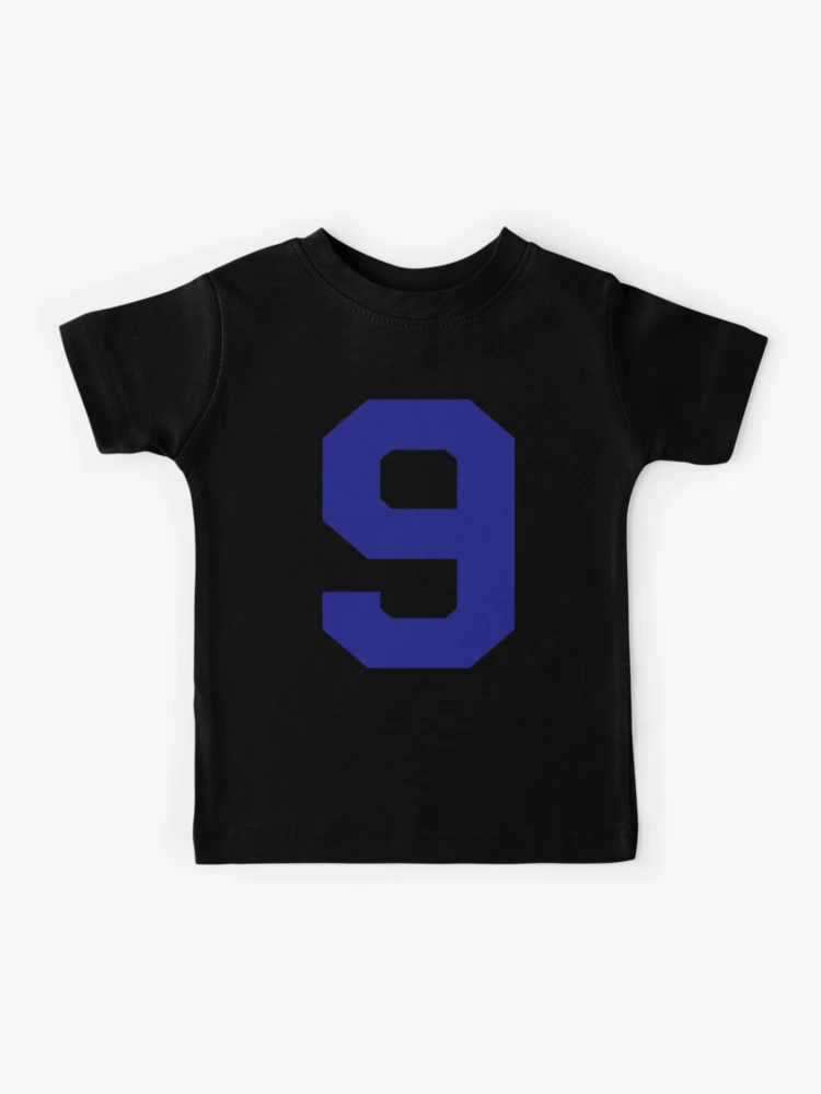 Number 9, Blue nine, Sports number nine