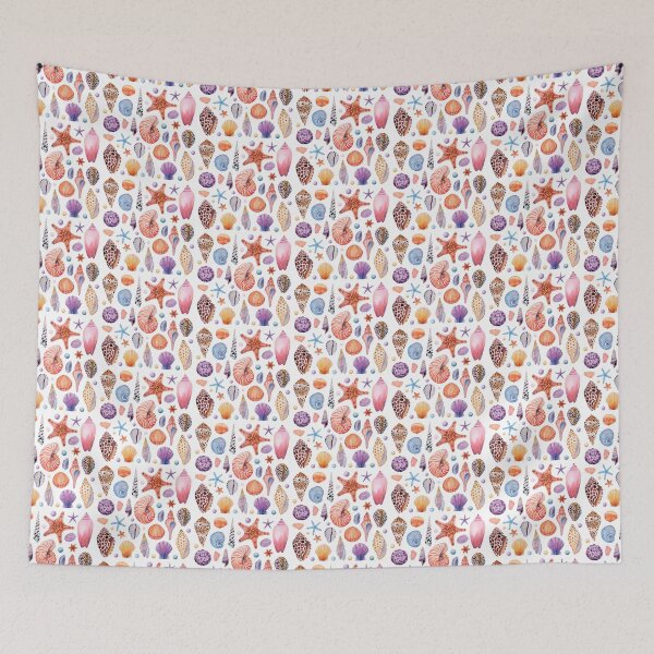 Item preview, Watercolor sea shells print designed and sold by ByVolya.