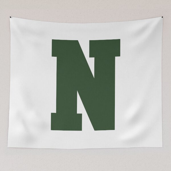 Item preview, Alphabet, Green N, Sports letter N designed and sold by TheCultStuff.