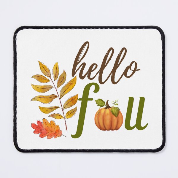 Item preview, Hello Fall - Autumn, Pumpkin, Twig and Leaves designed and sold by MyArt23.