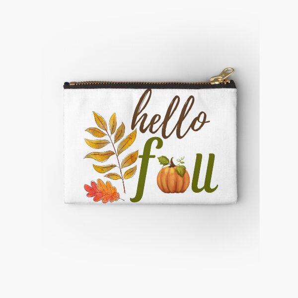 Item preview, Hello Fall - Autumn, Pumpkin, Twig and Leaves designed and sold by MyArt23.