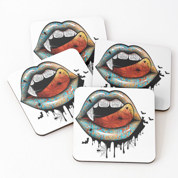 Item preview, Colorful  SCARY Sexy Halloween  Lips  STICKER designed and sold by GhostAmine.