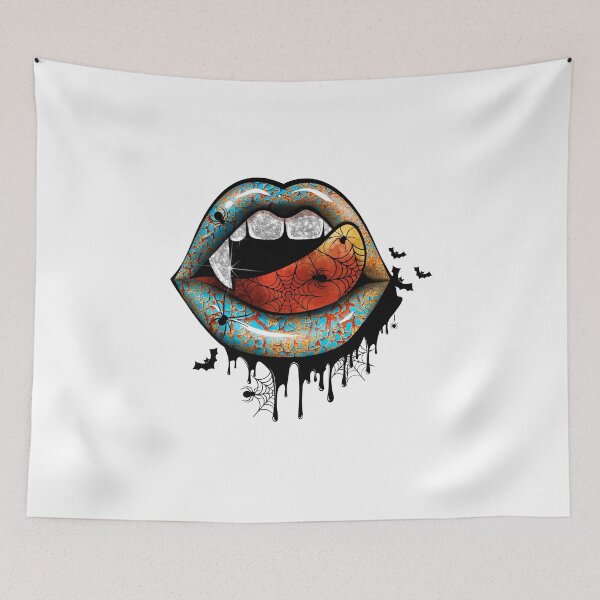 Item preview, Colorful  SCARY Sexy Halloween  Lips  STICKER designed and sold by GhostAmine.