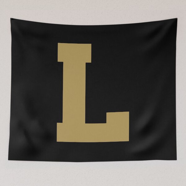Item preview, Alphabet, Gold L, Sports letter L designed and sold by TheCultStuff.