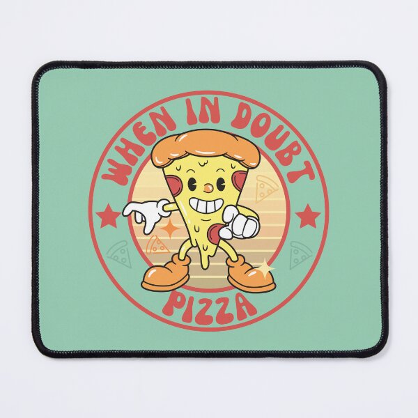 Item preview, When in doubt pizza - retro pizza logo designed and sold by yoshra.
