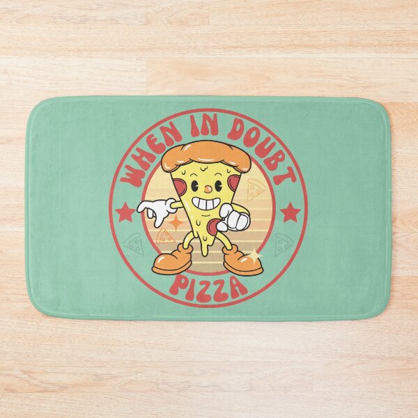 Item preview, When in doubt pizza - retro pizza logo designed and sold by yoshra.