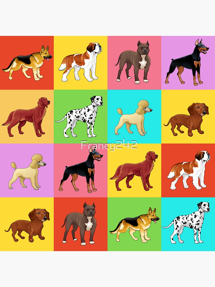 different-types-of-dogs-sticker-for-sale-by-francy242-redbubble