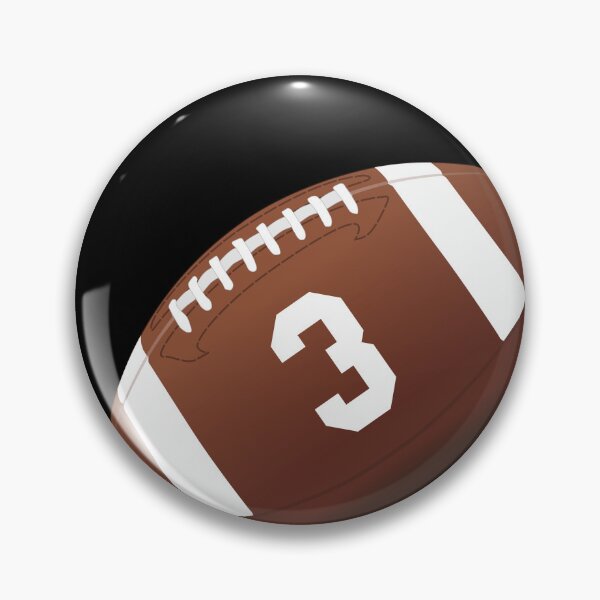 Artikelvorschau, American-Football-Ball Nummer 3, drei entworfen und verkauft von TheCultStuff.