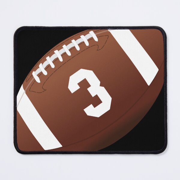 Item preview, American football ball number 3, three designed and sold by TheCultStuff.