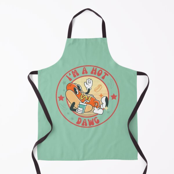 Item preview, I'm a hot dawg - funny retro hotdog pun designed and sold by yoshra.