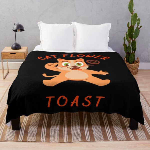 Item preview, cat of tasks cartoon, Cat Flower Toast designed and sold by Trucker10.