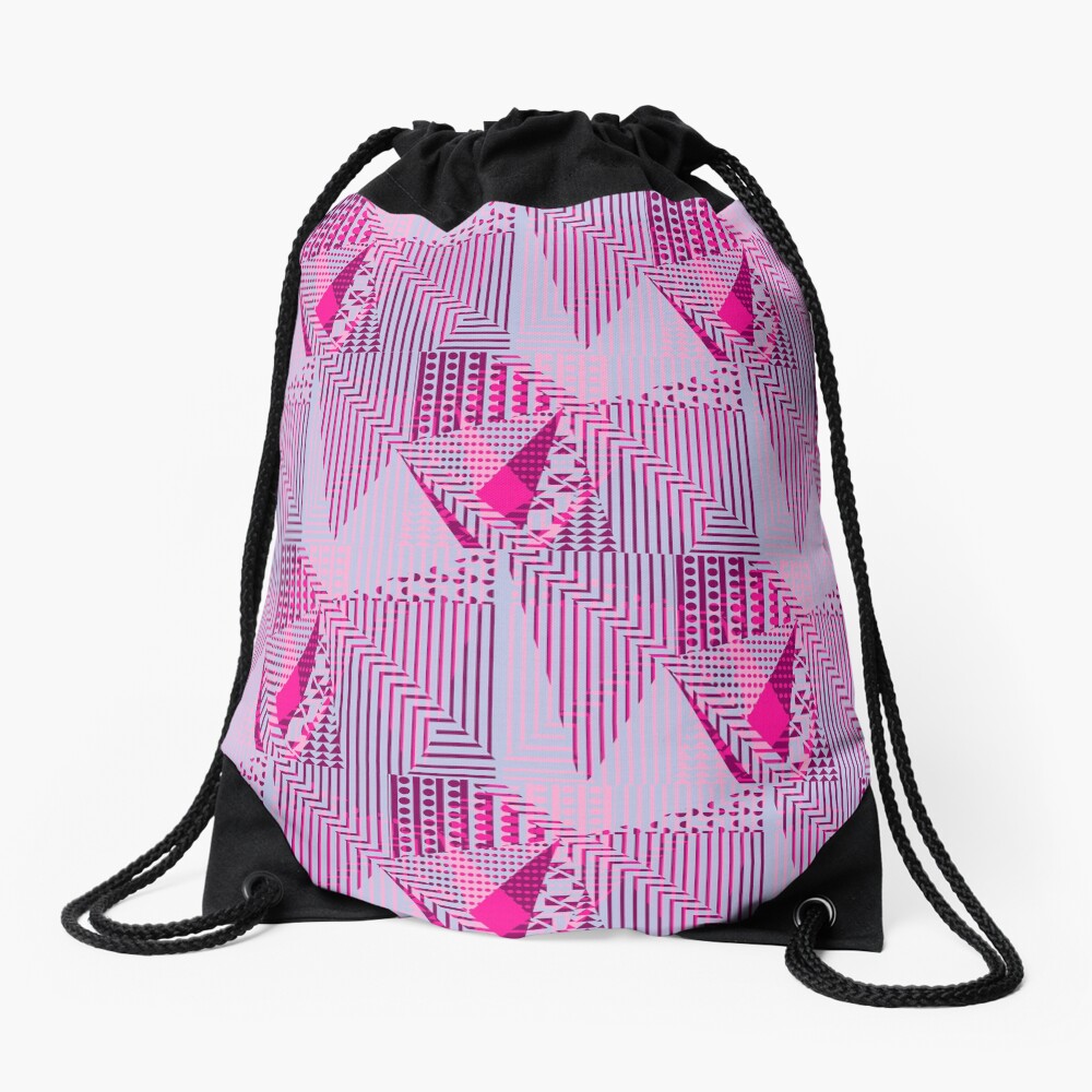 Fuchya Drawstring Bag