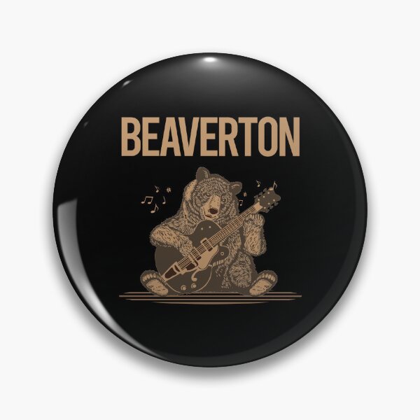 Item preview, Bear With Guitar Beaverton designed and sold by BloodMoneyTwit.