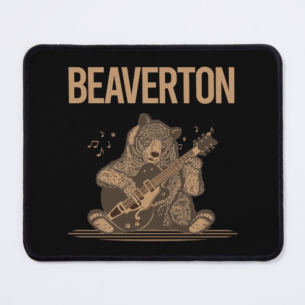 Item preview, Bear With Guitar Beaverton designed and sold by BloodMoneyTwit.