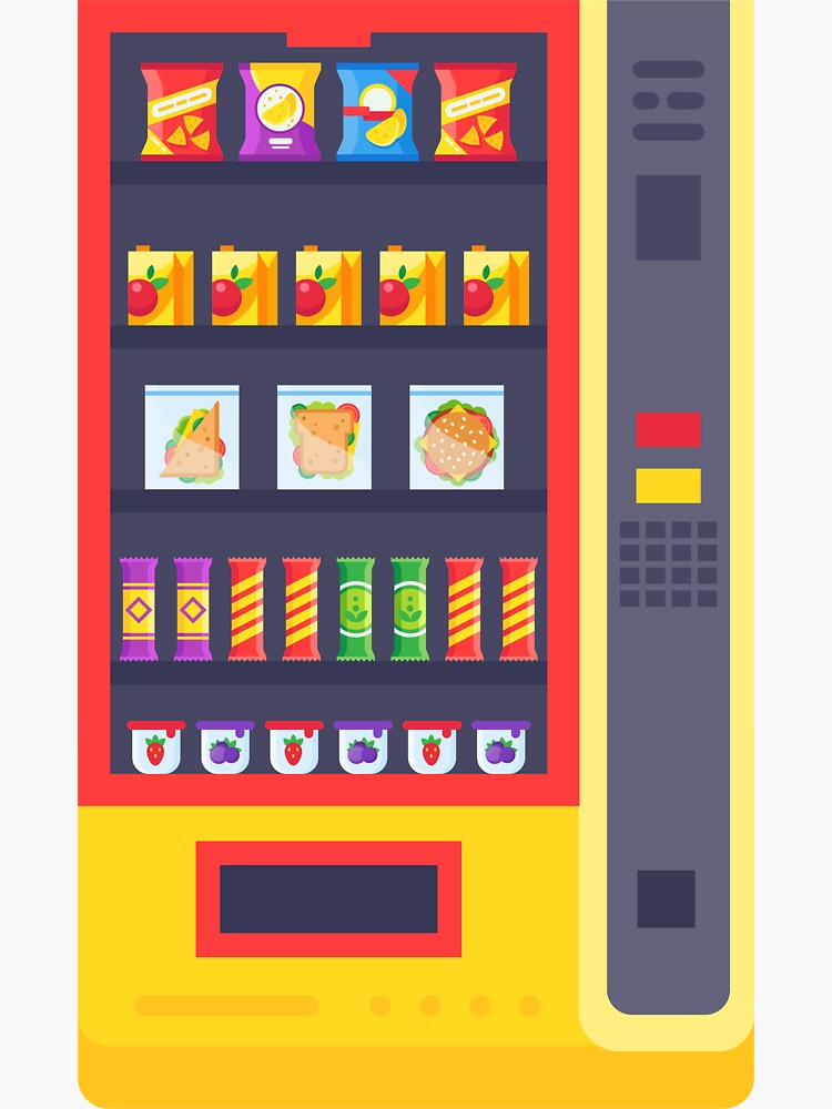 "Kawaii Japanese vending machine " Sticker for Sale by yasserbouaichi