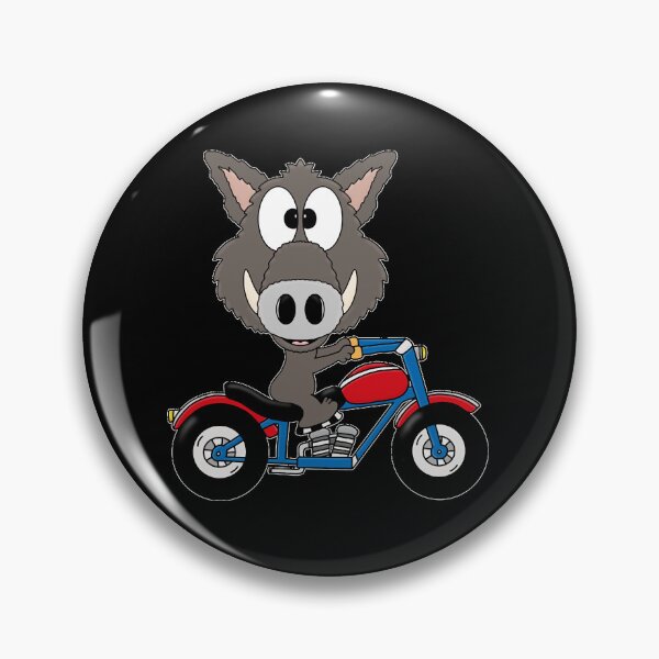 Artikelvorschau, Lustiges Wildschwein Wildschwein Motorrad Motorrad Biker Motorsport Sport Fun Classic entworfen und verkauft von gertrudefedde.