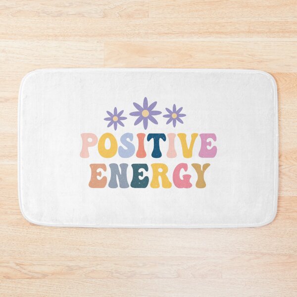 Item preview,  COLORFUL HIPPIE  FLORAL QUOTE " POSITIVE ENERGY" AND PSYCHEDILIC COLORS ESSENTIAL TSHIRT designed and sold by GhostAmine.