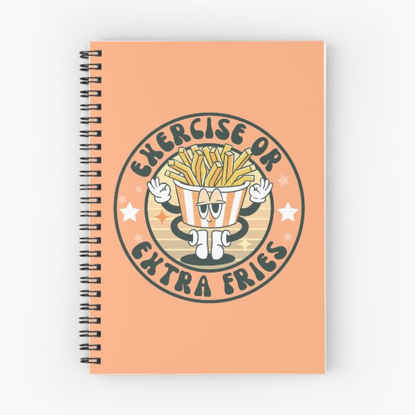 Item preview, Exercise or extra fries? - funny retro French fries pun designed and sold by yoshra.