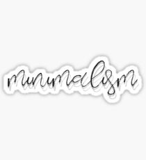 Minimalism. Sticker
