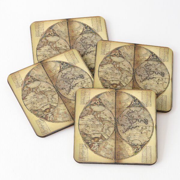 Item preview, Da Vinci Style map design designed and sold by RA9Design.