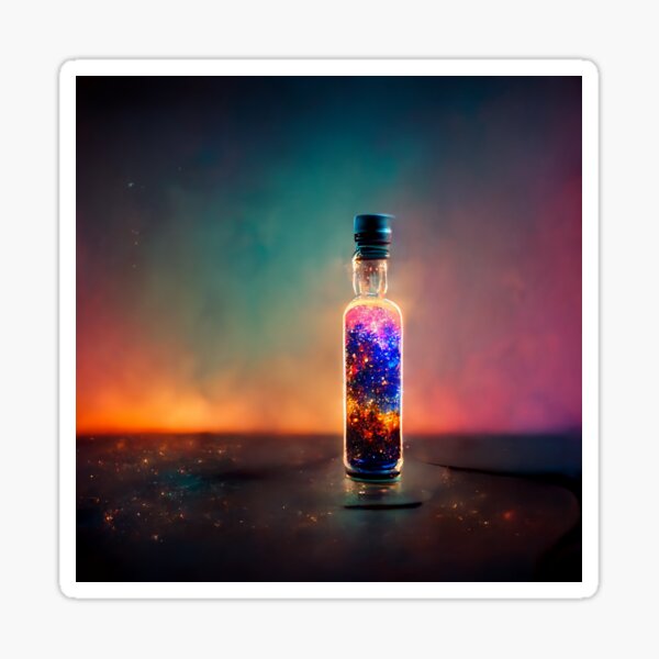 Universe in a Bottle Art Universe in a Bottle Art Digital Sticker
