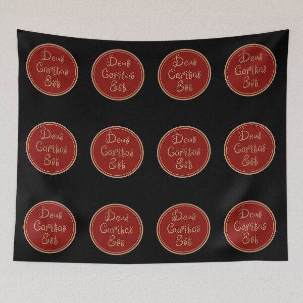 Item preview, Deus Caritas Est - God Is Love - Latin Phrase - Catholic Church designed and sold by JourneyCreative.